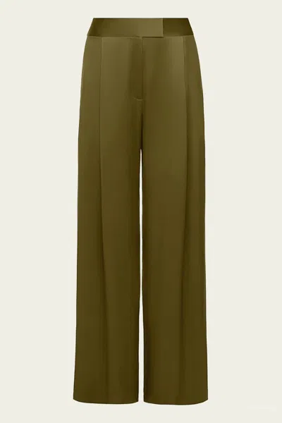 The Sei Relaxed Trouser In Moss In Gray