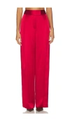 The Sei Relaxed Trouser In Red