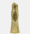 The Sei Sequined Gown In Yellow