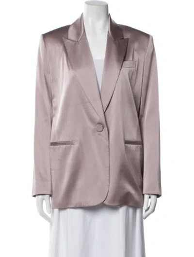 Pre-owned The Sei Silk Coat In Purple