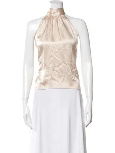 Pre-owned The Sei Silk Halterneck Top W/ Tags In White