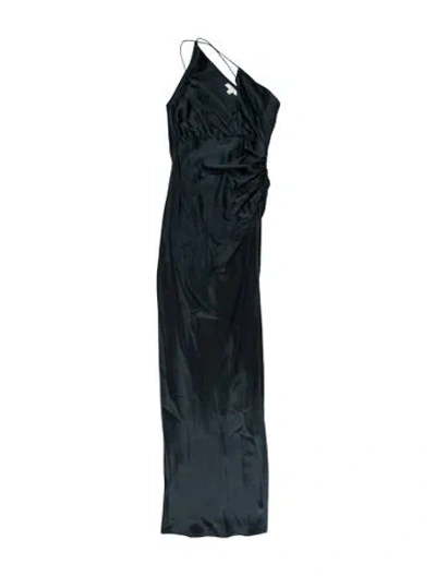 Pre-owned The Sei Silk Long Dress In Blue