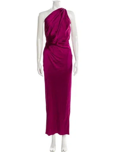 Pre-owned The Sei Silk Long Dress In Purple