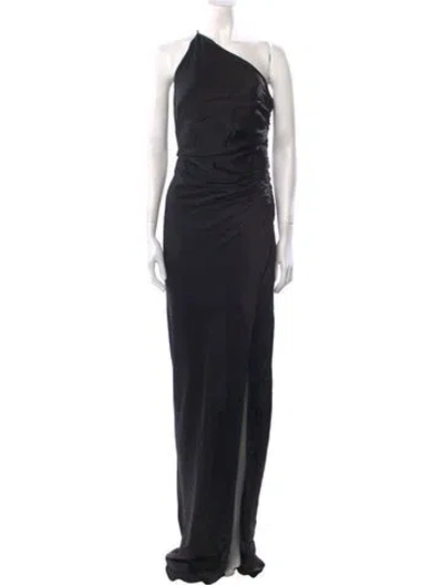 Pre-owned The Sei Silk Long Dress W/ Tags In Black