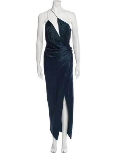 Pre-owned The Sei Silk Long Dress W/ Tags In Blue