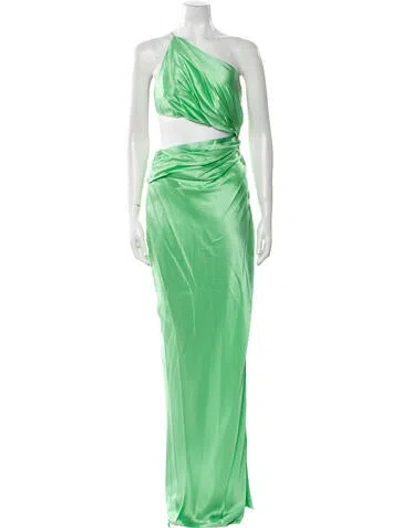 Pre-owned The Sei Silk Long Dress W/ Tags In Green