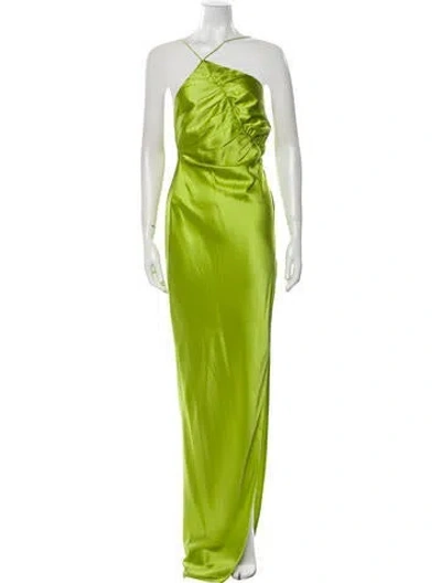 Pre-owned The Sei Silk Long Dress W/ Tags In Green