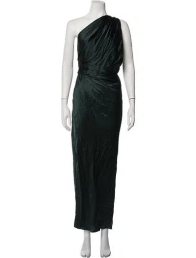 Pre-owned The Sei Silk Long Dress W/ Tags In Green