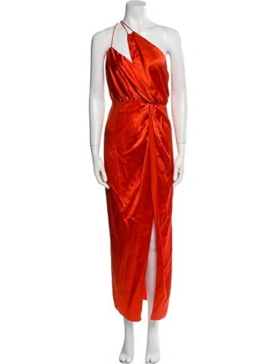 Pre-owned The Sei Silk Long Dress W/ Tags In Orange