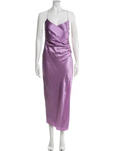 Pre-owned The Sei Silk Long Dress W/ Tags In Purple