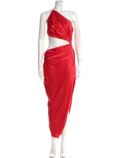 Pre-owned The Sei Silk Long Dress W/ Tags In Red