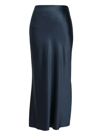 The Sei Silk Maxi Skirt In Blue