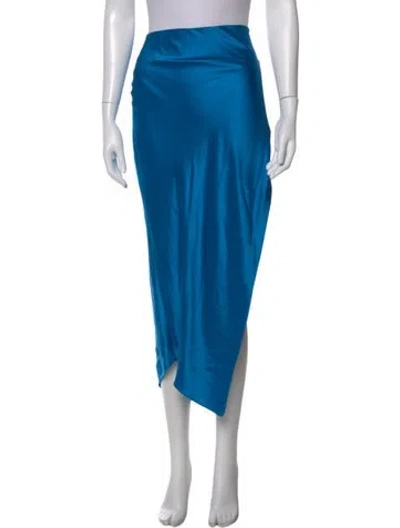 Pre-owned The Sei Silk Midi Length Skirt W/ Tags In Blue