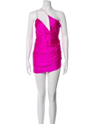 Pre-owned The Sei Silk Mini Dress In Pink
