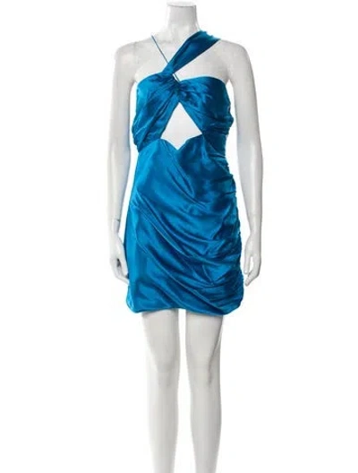Pre-owned The Sei Silk Mini Dress W/ Tags In Blue