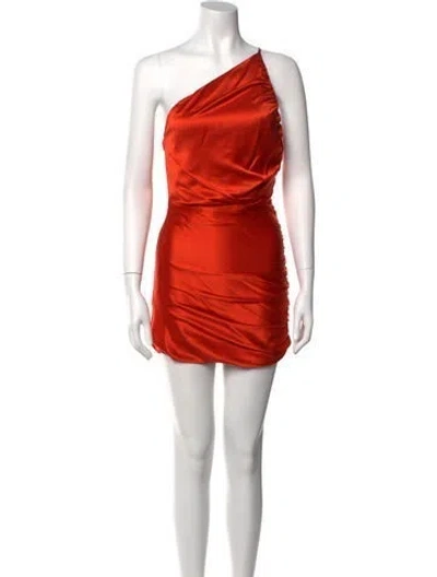 Pre-owned The Sei Silk Mini Dress W/ Tags In Orange
