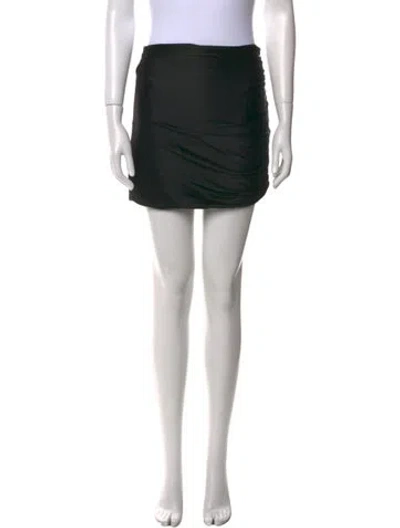 Pre-owned The Sei Silk Mini Skirt In Black