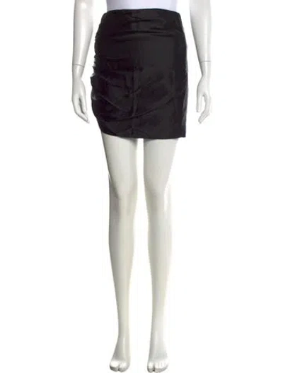 Pre-owned The Sei Silk Mini Skirt W/ Tags In Black