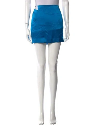 Pre-owned The Sei Silk Mini Skirt W/ Tags In Blue