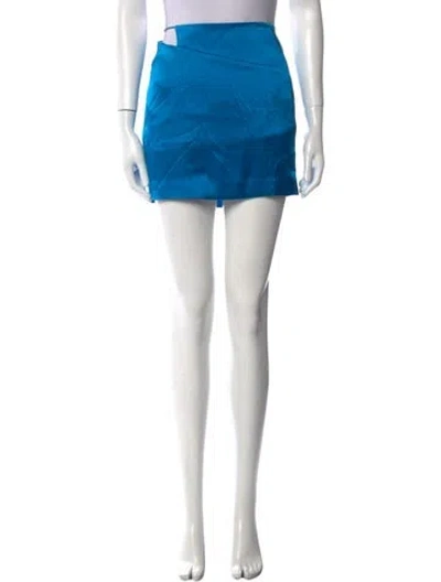 Pre-owned The Sei Silk Mini Skirt W/ Tags In Blue