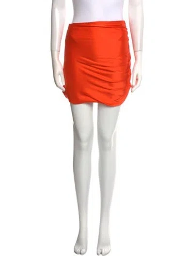 Pre-owned The Sei Silk Mini Skirt W/ Tags In Orange
