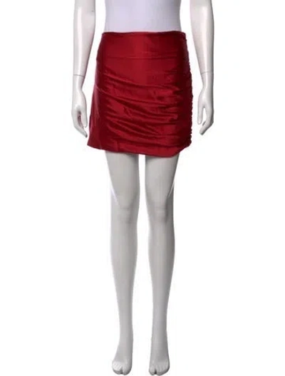 Pre-owned The Sei Silk Mini Skirt W/ Tags In Red
