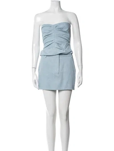 Pre-owned The Sei Silk Skirt Set W/ Tags In Blue
