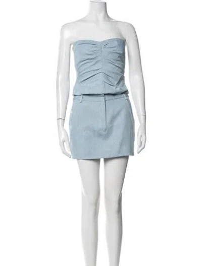 Pre-owned The Sei Silk Skirt Set W/ Tags In Blue