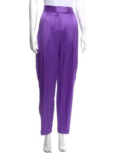 Pre-owned The Sei Silk Straight Leg Pants W/ Tags In Purple