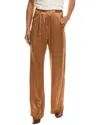 The Sei Silk Wide Leg Pant In Brown