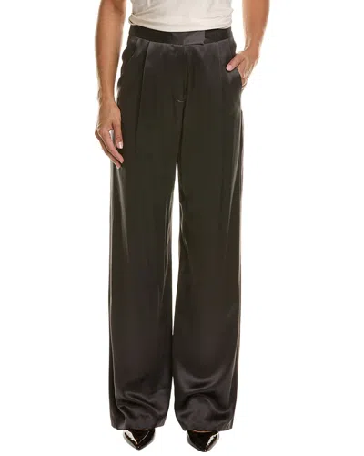 The Sei Silk Wide Leg Pant In Grey