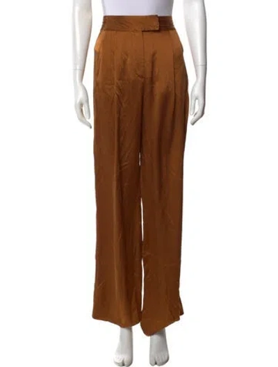 Pre-owned The Sei Silk Wide Leg Pants In Neutral