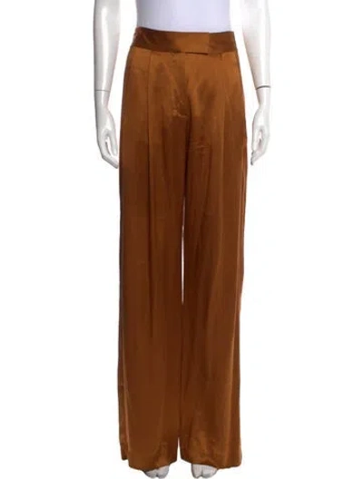 Pre-owned The Sei Silk Wide Leg Pants In Neutral