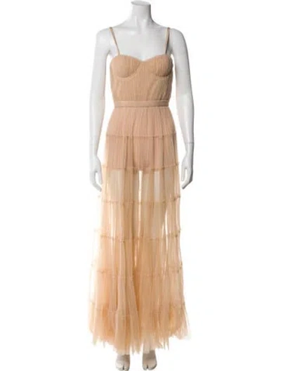 Pre-owned The Sei Square Neckline Long Dress W/ Tags In Neutral