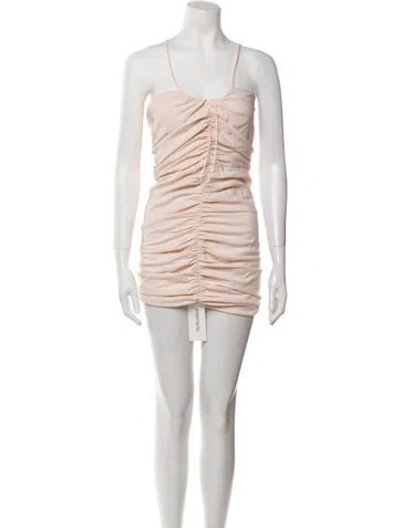 Pre-owned The Sei Square Neckline Mini Dress In Pink