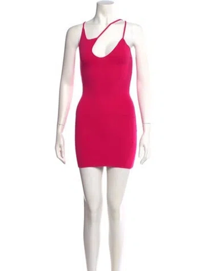 Pre-owned The Sei Square Neckline Mini Dress In Pink