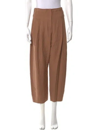 Pre-owned The Sei Straight Leg Pants In Brown