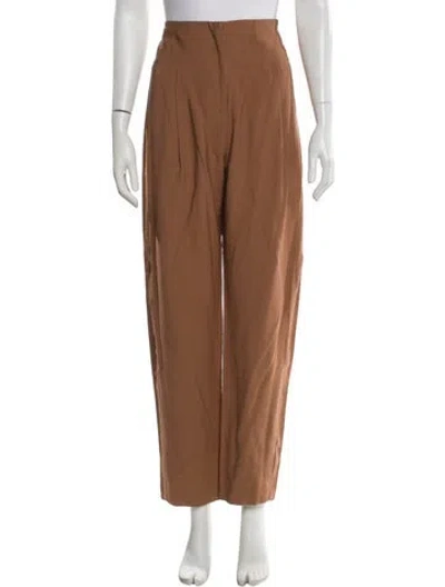 Pre-owned The Sei Straight Leg Pants In Brown
