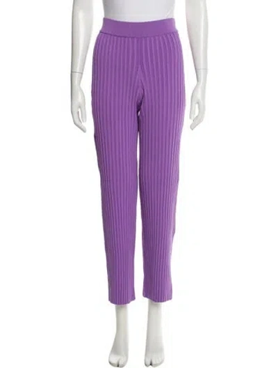 Pre-owned The Sei Straight Leg Pants In Purple