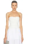 The Sei Strapless Pleat Top In Ivory
