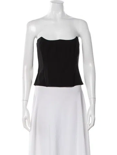 Pre-owned The Sei Strapless Top In Black