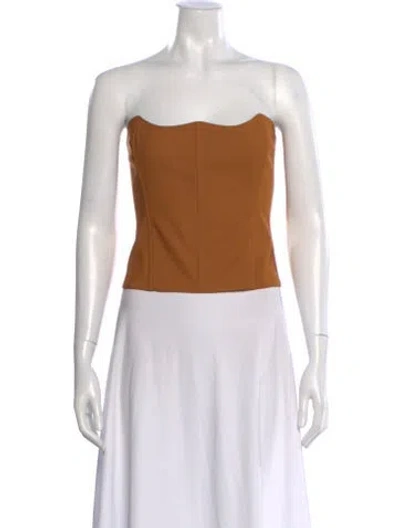 Pre-owned The Sei Strapless Top In Gray