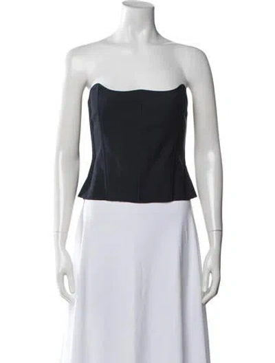 Pre-owned The Sei Strapless Top In Green