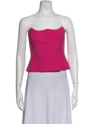 Pre-owned The Sei Strapless Top In Pink