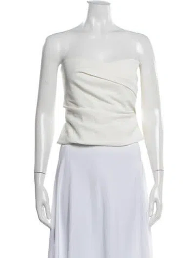 Pre-owned The Sei Strapless Top In White