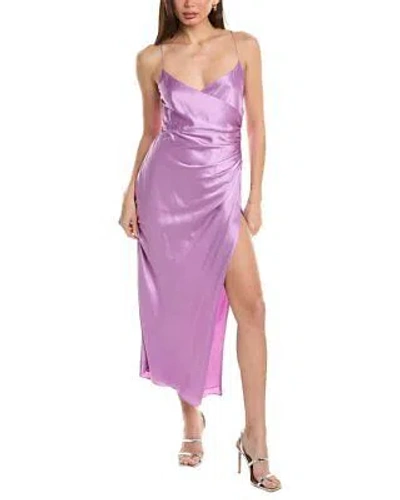 Pre-owned The Sei Strappy Silk Maxi Dress Women's In Purple