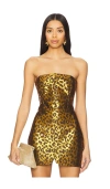 The Sei Corset Top In Umber Leopard