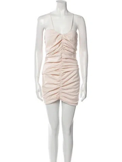 Pre-owned The Sei V-neck Mini Dress W/ Tags In Pink
