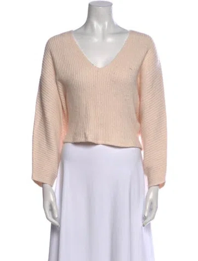Pre-owned The Sei V-neck Sweater In Pink
