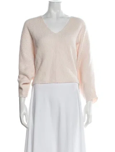 Pre-owned The Sei V-neck Sweater In Pink